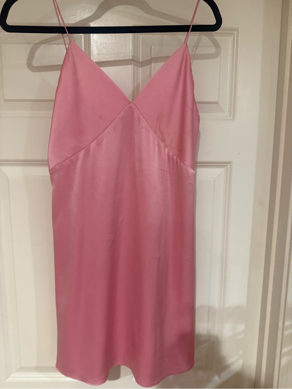 Alice + Olivia Pink Satin Slip Dress